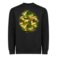 Black camouflage patch Heavyweight Sweatshirt - BundleAndBundleShop