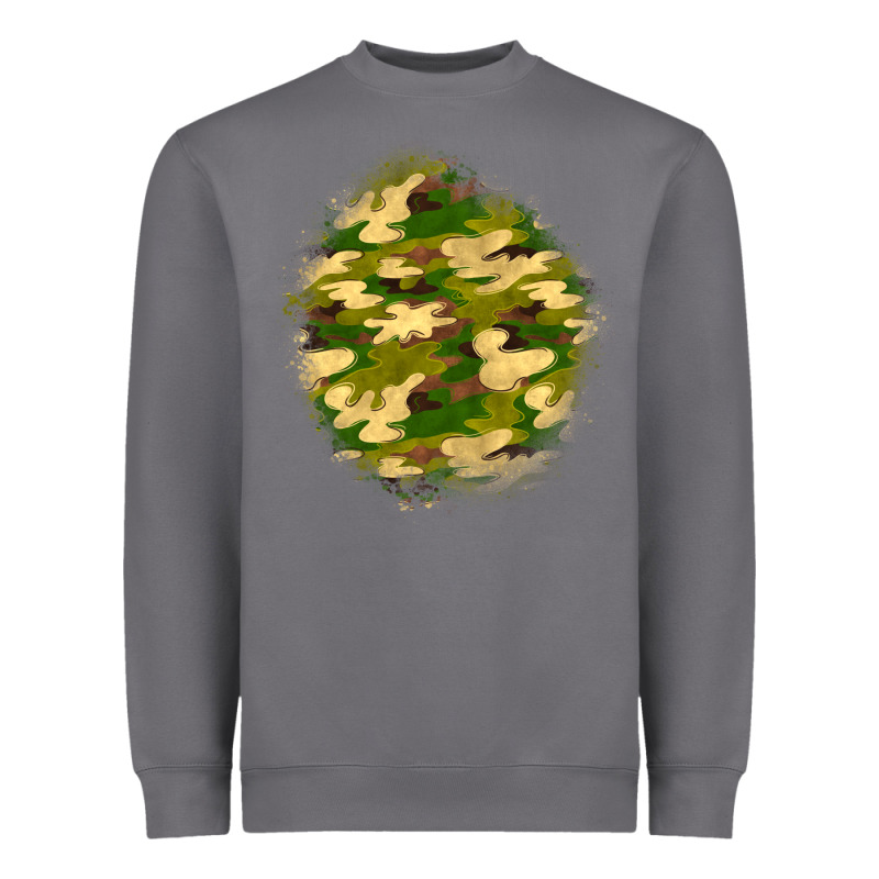 Camouflage Patch Heavyweight Sweatshirt by BundleAndBundleShop | Teevron