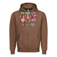 Chestnut 100 days with my gnomies Zipper Hoodie - RacoonDesign