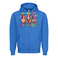 True Royal 100 days with my gnomies Zipper Hoodie - RacoonDesign