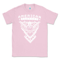 Bubblegum Pink American Fighter 3 Classic Tee - lanVoArt