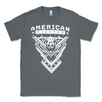 Charcoal Heather American Fighter 3 Classic Tee - lanVoArt
