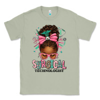 Matcha Surgical Technologist Afro Messy Bun Classic Tee - texasbilliewilder