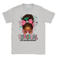 Moon Dust Surgical Technologist Afro Messy Bun Classic Tee - texasbilliewilder
