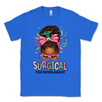 True Royal Surgical Technologist Afro Messy Bun Classic Tee - texasbilliewilder