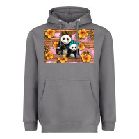 Storm Mama Panda And Baby Panda Heavyweight Hoodie - Artiststas