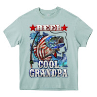 Arona reel cool grandpa american flag bass Heavy Core Tee - LillyAllenDesigns