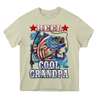 Mossy reel cool grandpa american flag bass Heavy Core Tee - LillyAllenDesigns