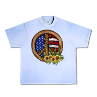 Grape Ice Peace Sign Urban Heavy Tee - JahusDesignShop