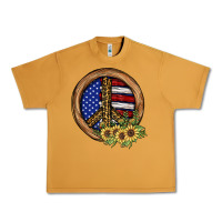 Peanut Butter Peace Sign Urban Heavy Tee - JahusDesignShop