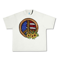 Pistachio Peace Sign Urban Heavy Tee - JahusDesignShop