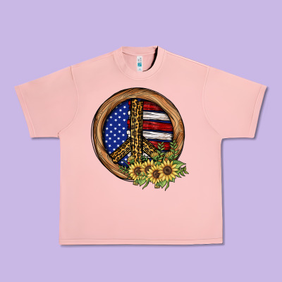 Peace Sign Urban Heavy Tee Designed By Jahusdesignshop