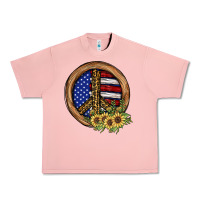 Salmon Peace Sign Urban Heavy Tee - JahusDesignShop
