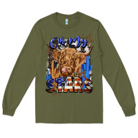Army Green oh my stars Long Sleeve Tee - CowGirlArtShop