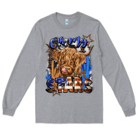 Heather Grey oh my stars Long Sleeve Tee - CowGirlArtShop