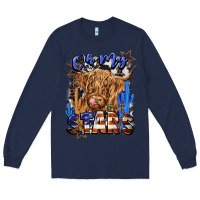 Navy oh my stars Long Sleeve Tee - CowGirlArtShop