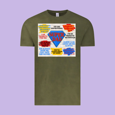 Super Dad Vintage Tee Designed By Tumblerdesignbyshophia