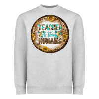 Heather Grey teacher of tiny earrings Heavyweight Sweatshirt - BundleAndBundleShop