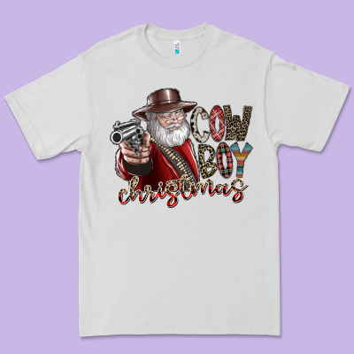 Cowboy Christmas Premium Tee Designed By Sublimationcraftshop