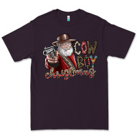 Plum cowboy christmas Premium Tee - SublimationCraftShop