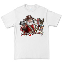 White cowboy christmas Premium Tee - SublimationCraftShop