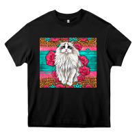 Black Western Ragdoll Cat Heavy Core Tee - LillyAllenDesigns