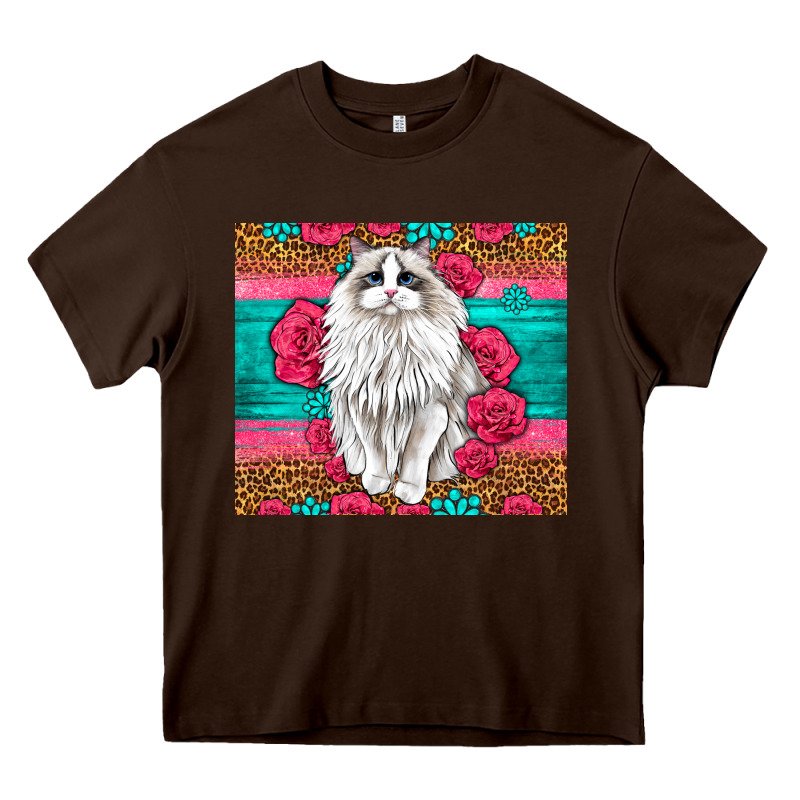 Western Ragdoll Cat Heavy Core Tee by LillyAllenDesigns | Teevron