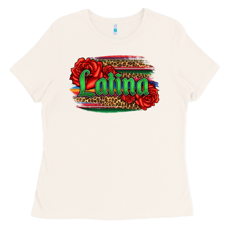 Latina With Serape And Roses Ladies Tee by Jasminsmagicworld | Teevron