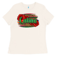 Bone latina with serape and roses Ladies Tee - Jasminsmagicworld