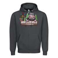 Smoke I Want a Hippopotamus for Christmas Zipper Hoodie - CowhideDigitalArt