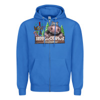 True Royal I Want a Hippopotamus for Christmas Zipper Hoodie - CowhideDigitalArt