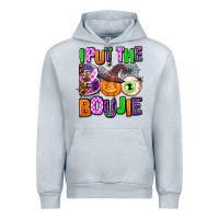 Heather Grey Hallowen Boo Urban Hoodie - AdoDesignShop