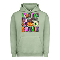 Pigment Oil Green Hallowen Boo Urban Hoodie - AdoDesignShop