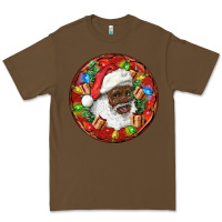 Cacao Black Santa Christmas Premium Tee - RanaPortraitStore