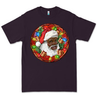 Plum Black Santa Christmas Premium Tee - RanaPortraitStore