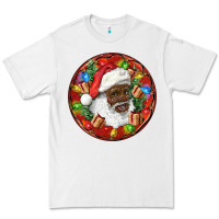 White Black Santa Christmas Premium Tee - RanaPortraitStore