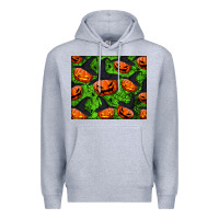 Heather Grey halloween pumpkin mouse pad Premium Hoodie - BundleAndBundleShop