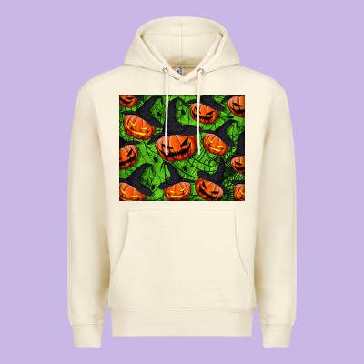 Halloween Pumpkin Mouse Pad Premium Hoodie Designed By Bundleandbundleshop
