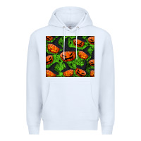 White halloween pumpkin mouse pad Premium Hoodie - BundleAndBundleShop