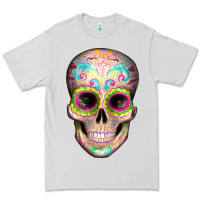 Dove Grey Mexican Skull Premium Tee - Artiststas