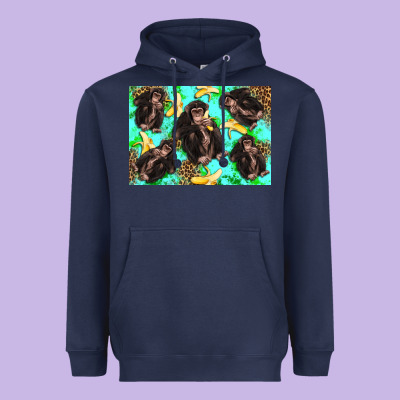 Monkey Bananas Kid's Bottle Heavyweight Hoodie Designed By Artiststas