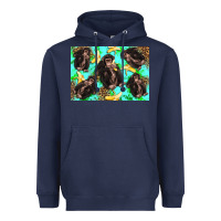 Navy Monkey bananas kid's bottle Heavyweight Hoodie - Artiststas