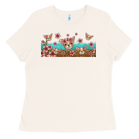 Floral Chihuahua Dogs Ladies Tee | Teevron