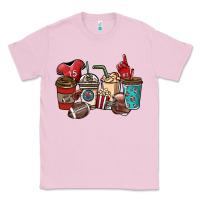 Bubblegum Pink Football coffee cups Classic Tee - NancyCooperArtShop