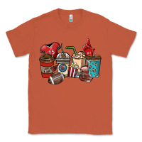Copper Football coffee cups Classic Tee - NancyCooperArtShop