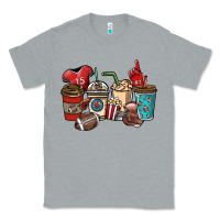 Heather Grey Football coffee cups Classic Tee - NancyCooperArtShop