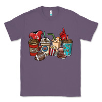 Lavender Football coffee cups Classic Tee - NancyCooperArtShop