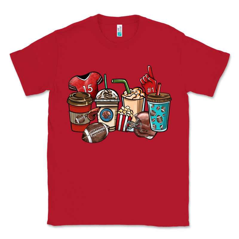 Football Coffee Cups Classic Tee by NancyCooperArtShop | Teevron
