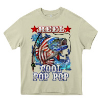 Mossy reel cool pop pop american flag bass Heavy Core Tee - LillyAllenDesigns