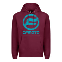 Burgundy CF Moto Vintage UTV ATV SXS original off road Gift Long Sleeve Premium Hoodie - lanVoArt